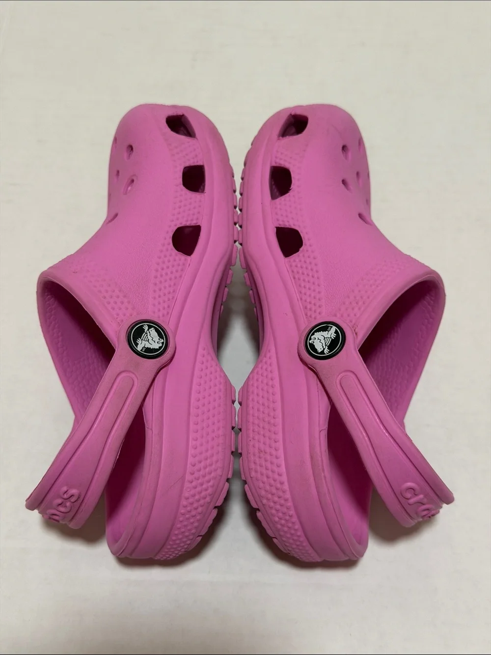 Crocs Kids Classic Pink Clogs Sandals Beach Pool - Toddler Size 12 - Picture 5 of 9
